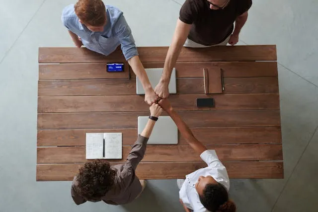 Team working together